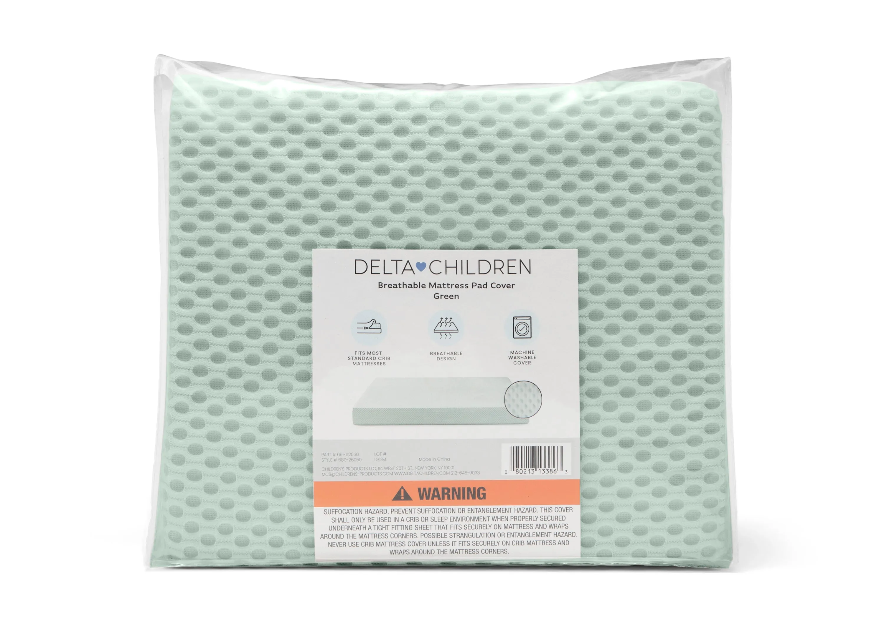 100% Breathable Crib Mattress Pad Cover