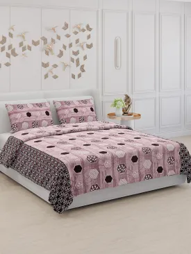 104 TC Cotton Double Bed Bedsheet with 2 Pillow Covers