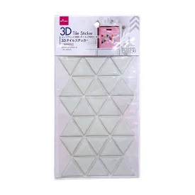 3D Tile Sticker White