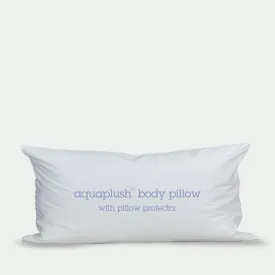 aquaplush® down alternative body pillow with pillow protector