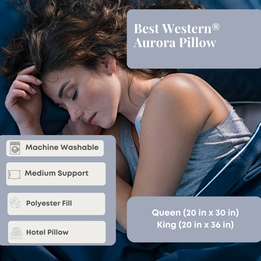 Best Western<sup>®</sup> Aurora Pillow | Medium Polyester Pillow