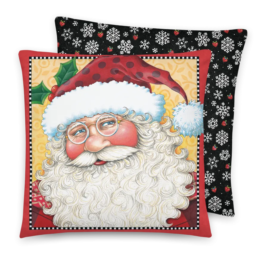 Big Santa Face Pillow