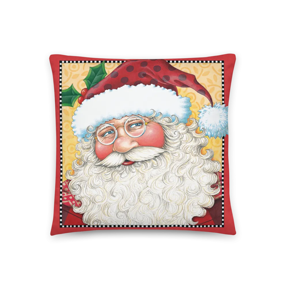 Big Santa Face Pillow