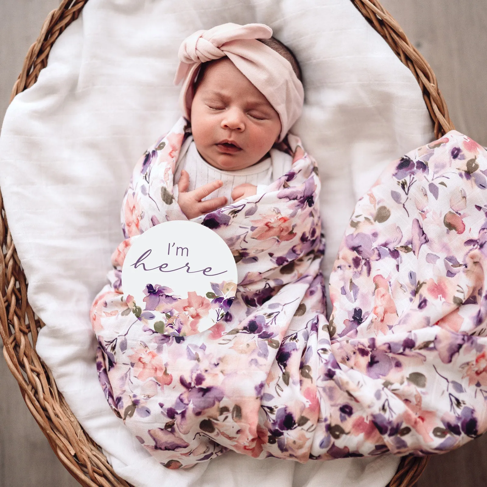 Blushing Beauty Organic Muslin Wrap