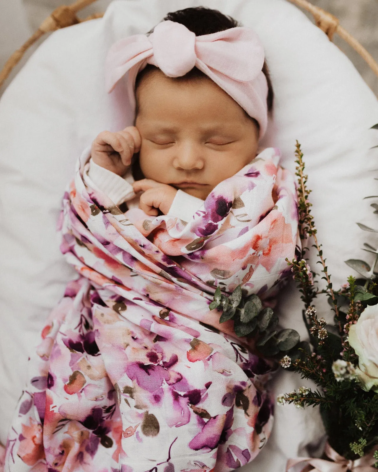 Blushing Beauty Organic Muslin Wrap