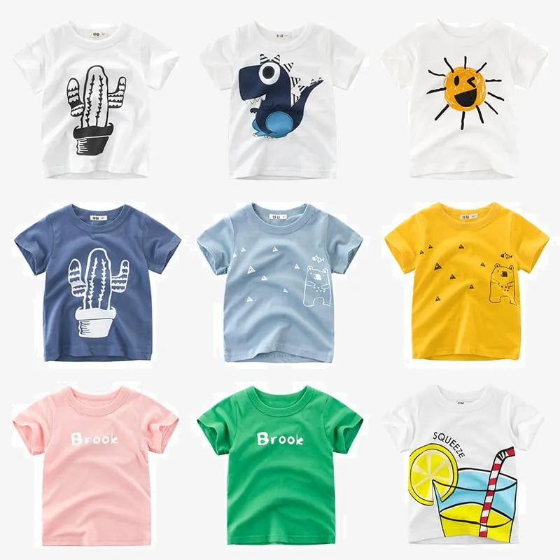 Boys T Shirt Kids Children Tops Cotton Clothing Short