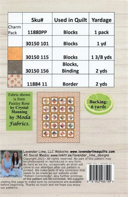 CHARMED...FOR SURE - Lavender Lime Quilt Pattern DLL 152