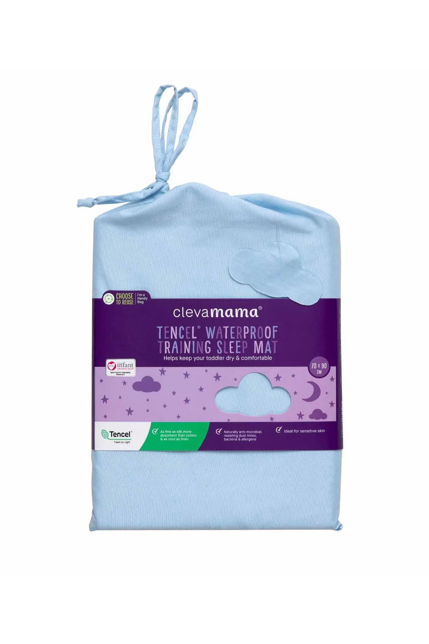 Clevamama Tencel Toilet Training Mattress Protector Mat With Bag