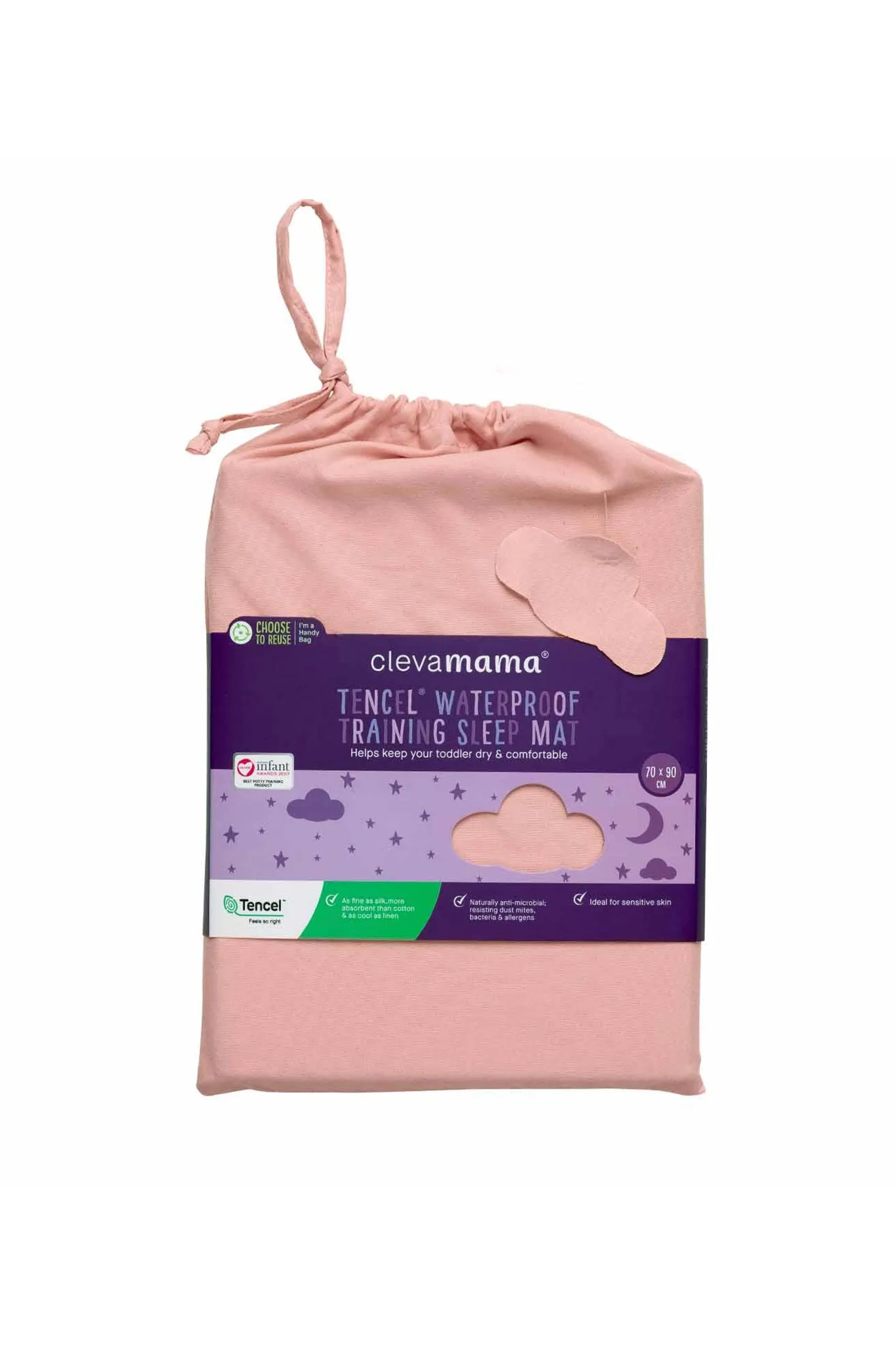 Clevamama Tencel Toilet Training Mattress Protector Mat With Bag