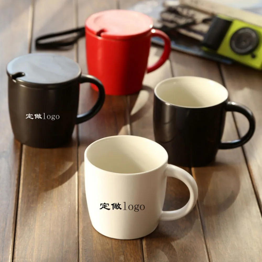 Coffee Mug with Spoon and Cover