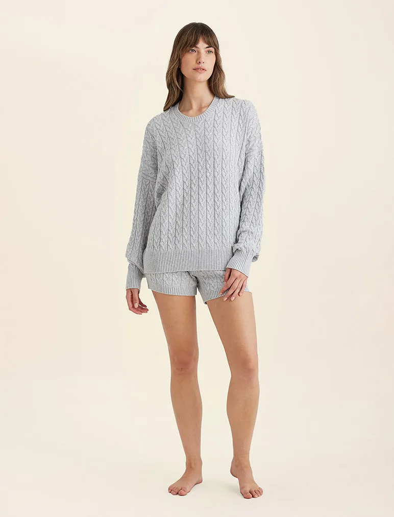 Cozy Cable Cotton Cashmere Short