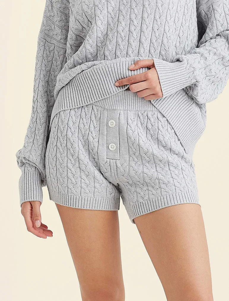 Cozy Cable Cotton Cashmere Short