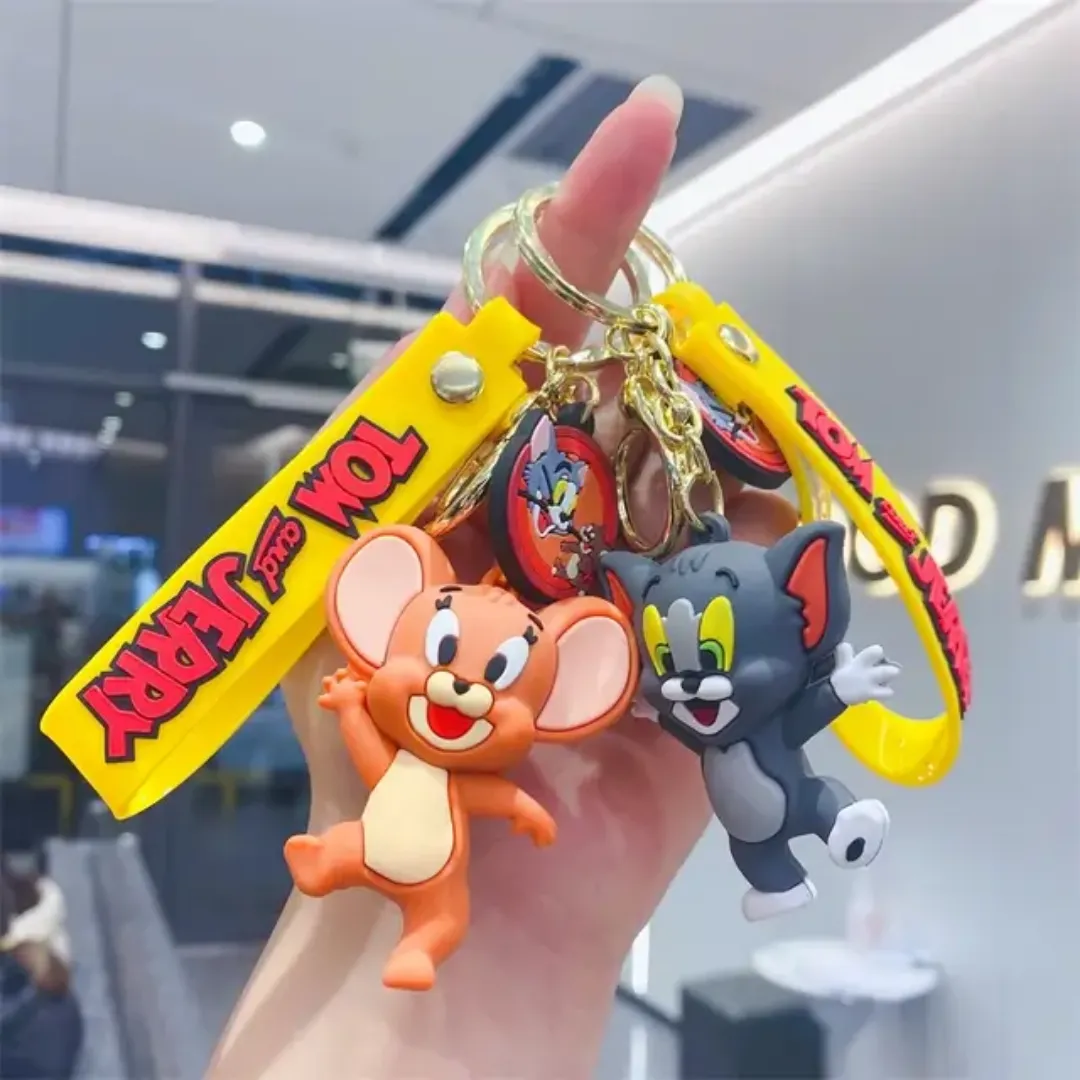 Cute 3D Tom And Jerry Keychains