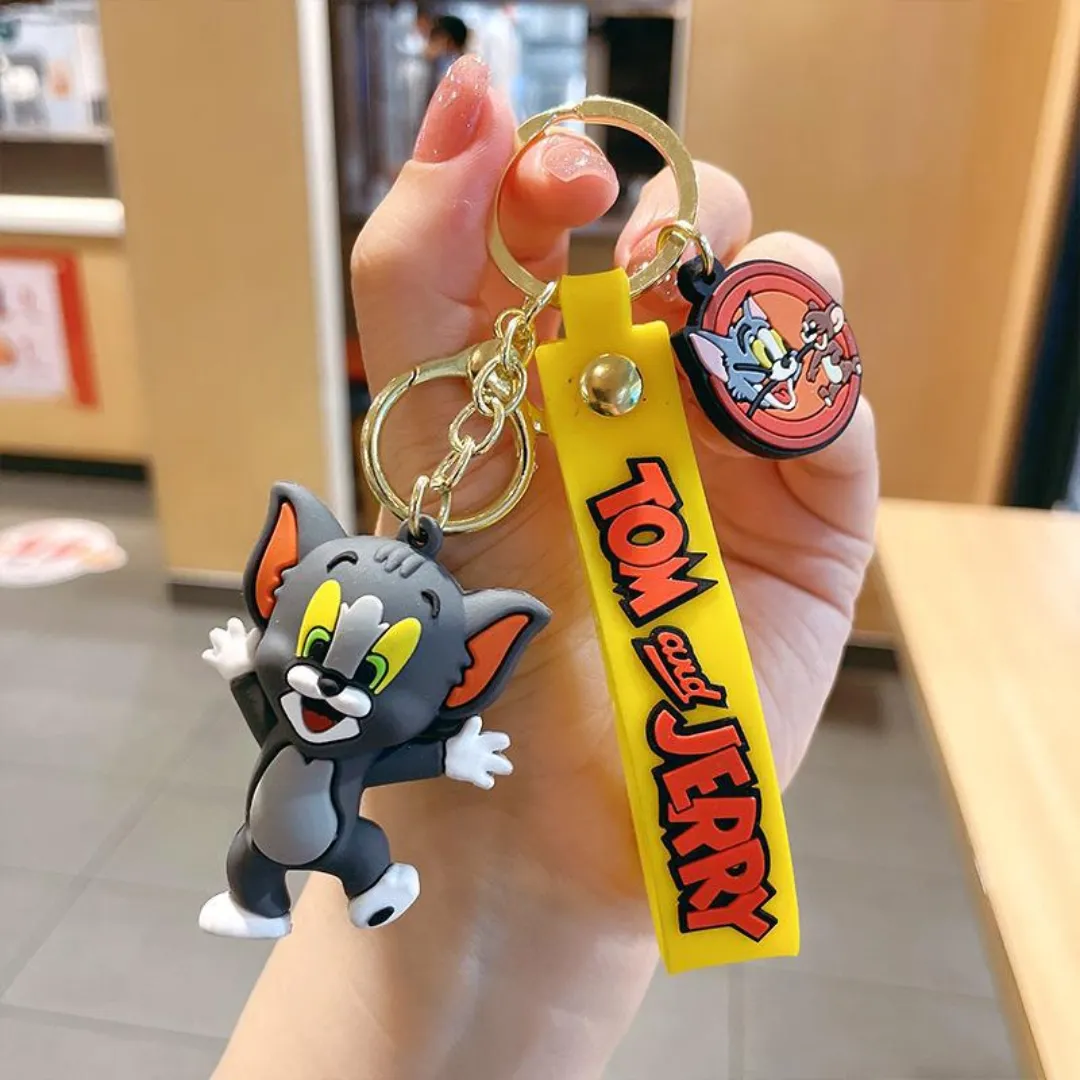 Cute 3D Tom And Jerry Keychains