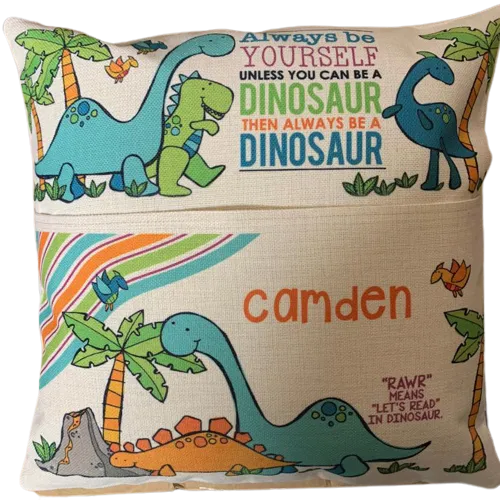 Dinosaur Reading Pillow