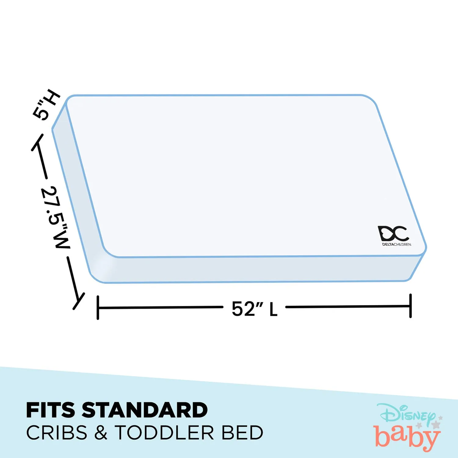 Disney Winnie the Pooh Dual Sided Crib and Toddler Mattress