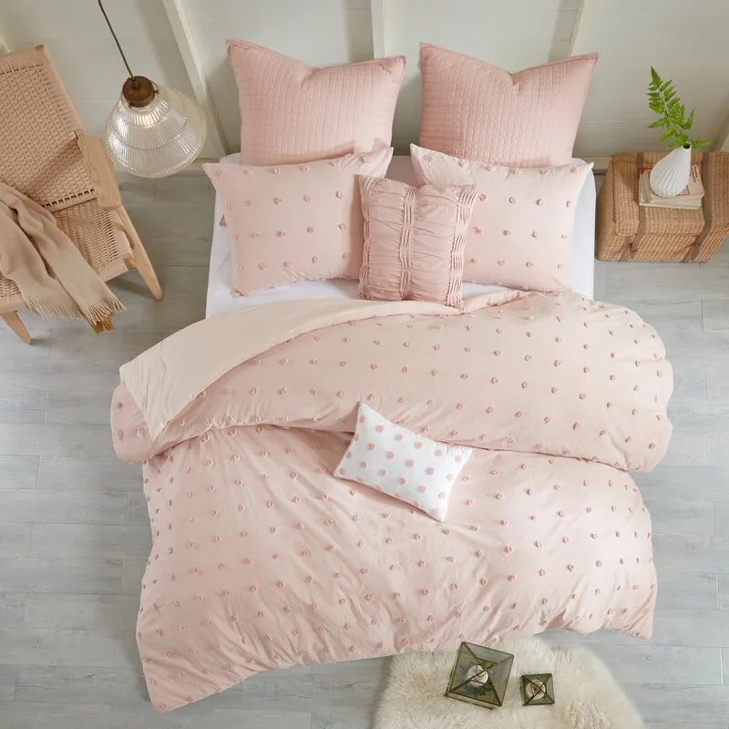 Djimo Cotton Chenille Dot Percale Comforter Set