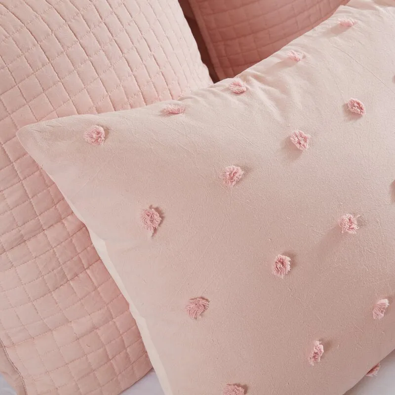 Djimo Cotton Chenille Dot Percale Comforter Set