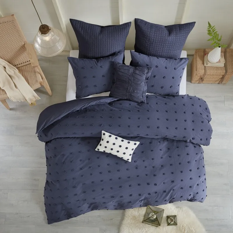 Djimo Cotton Chenille Dot Percale Comforter Set