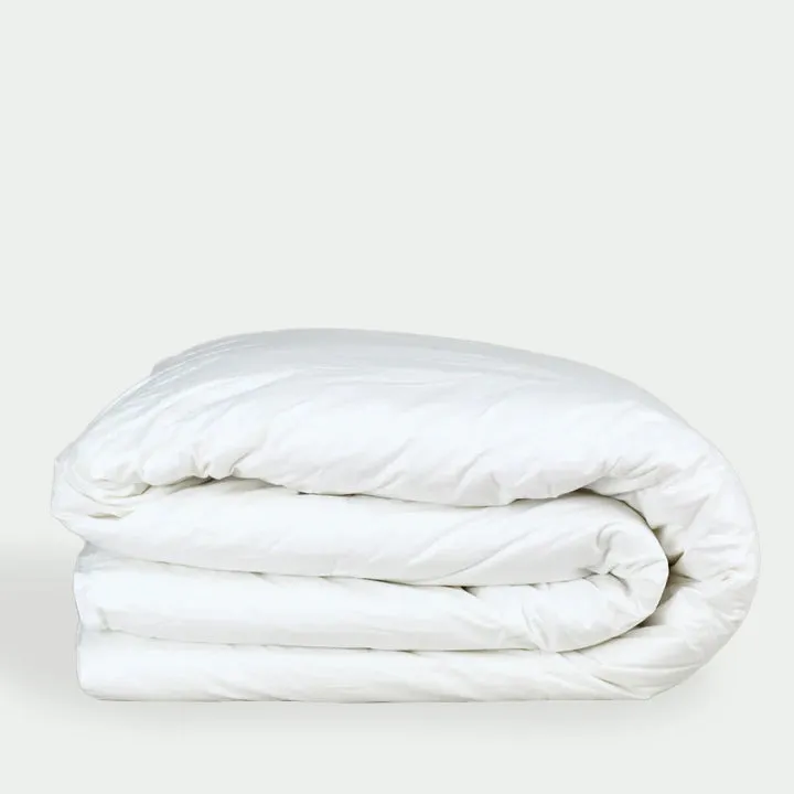 essential white goose down comforter, winter weight