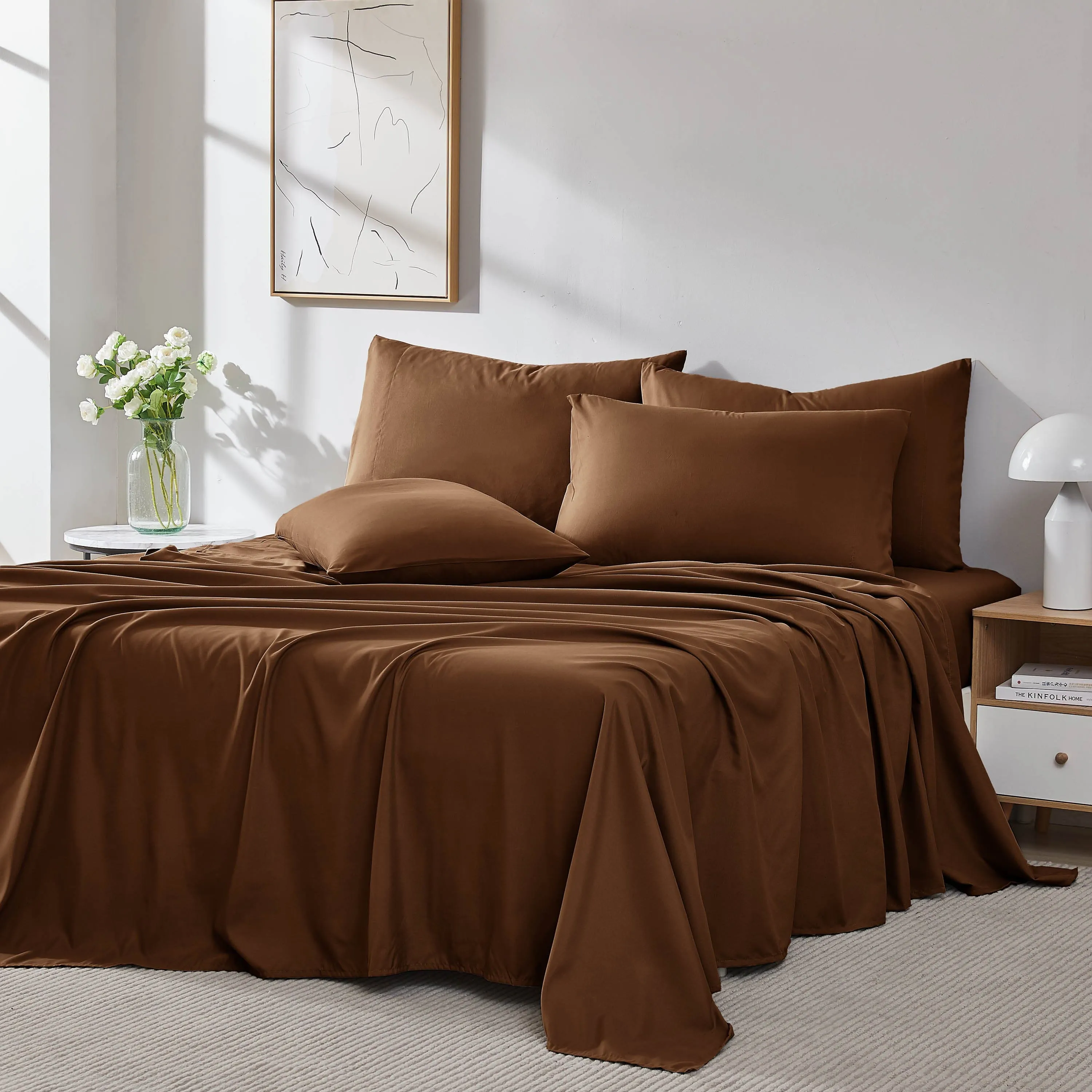 Everyday Essentials 6-Piece Sheet Set in Neutrals