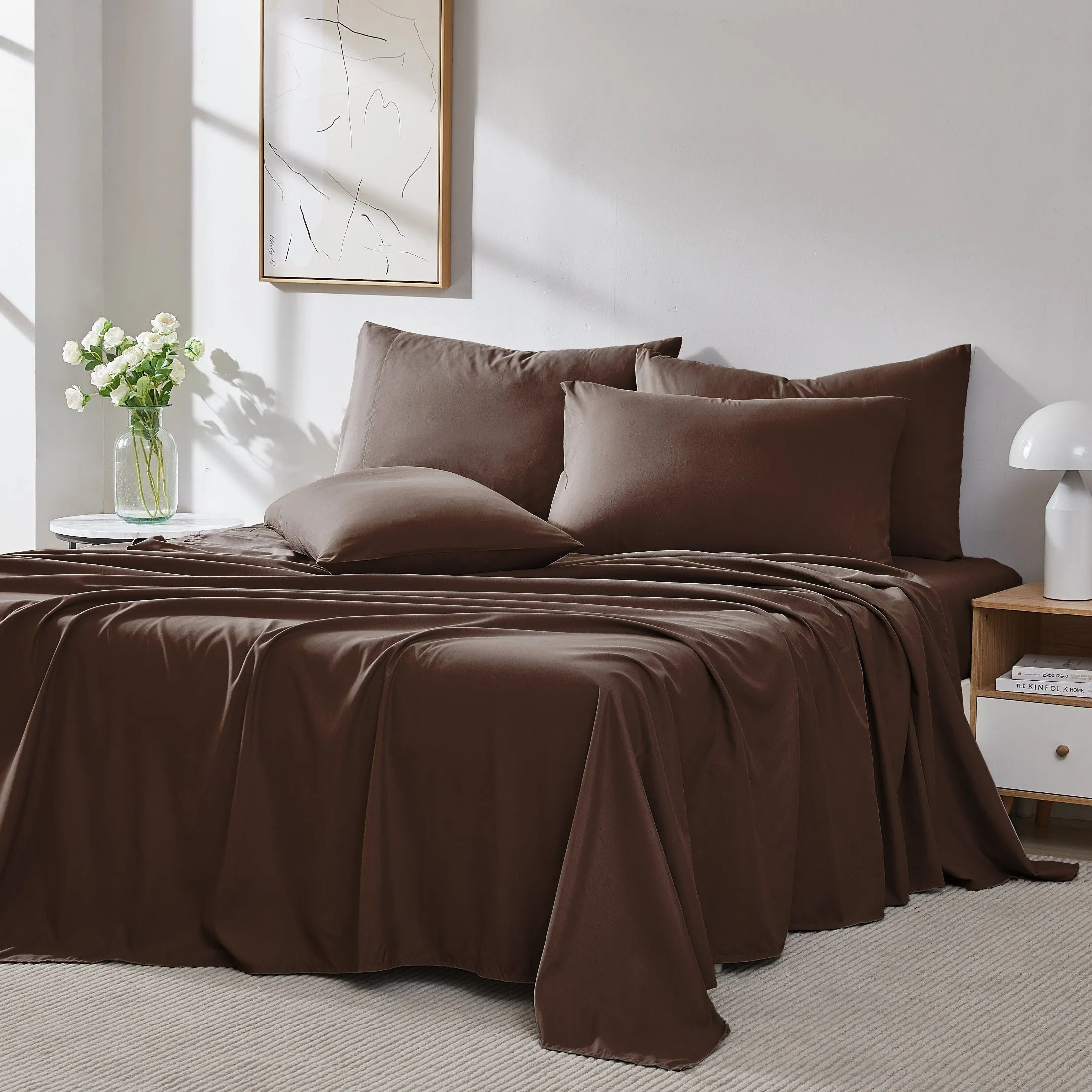 Everyday Essentials 6-Piece Sheet Set in Neutrals