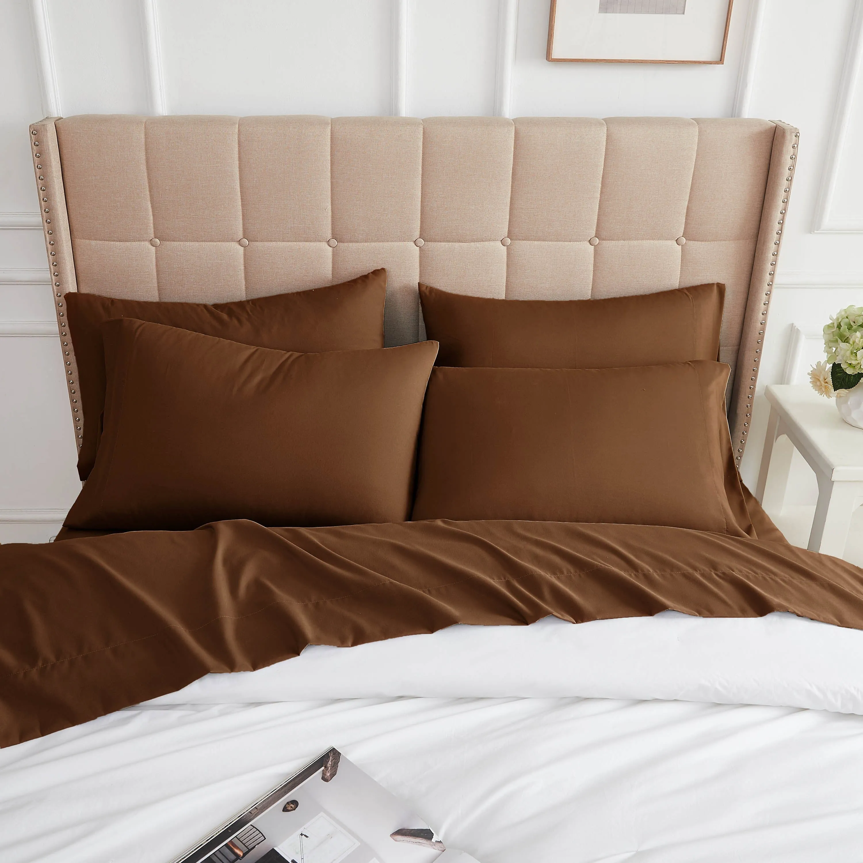 Everyday Essentials 6-Piece Sheet Set in Neutrals