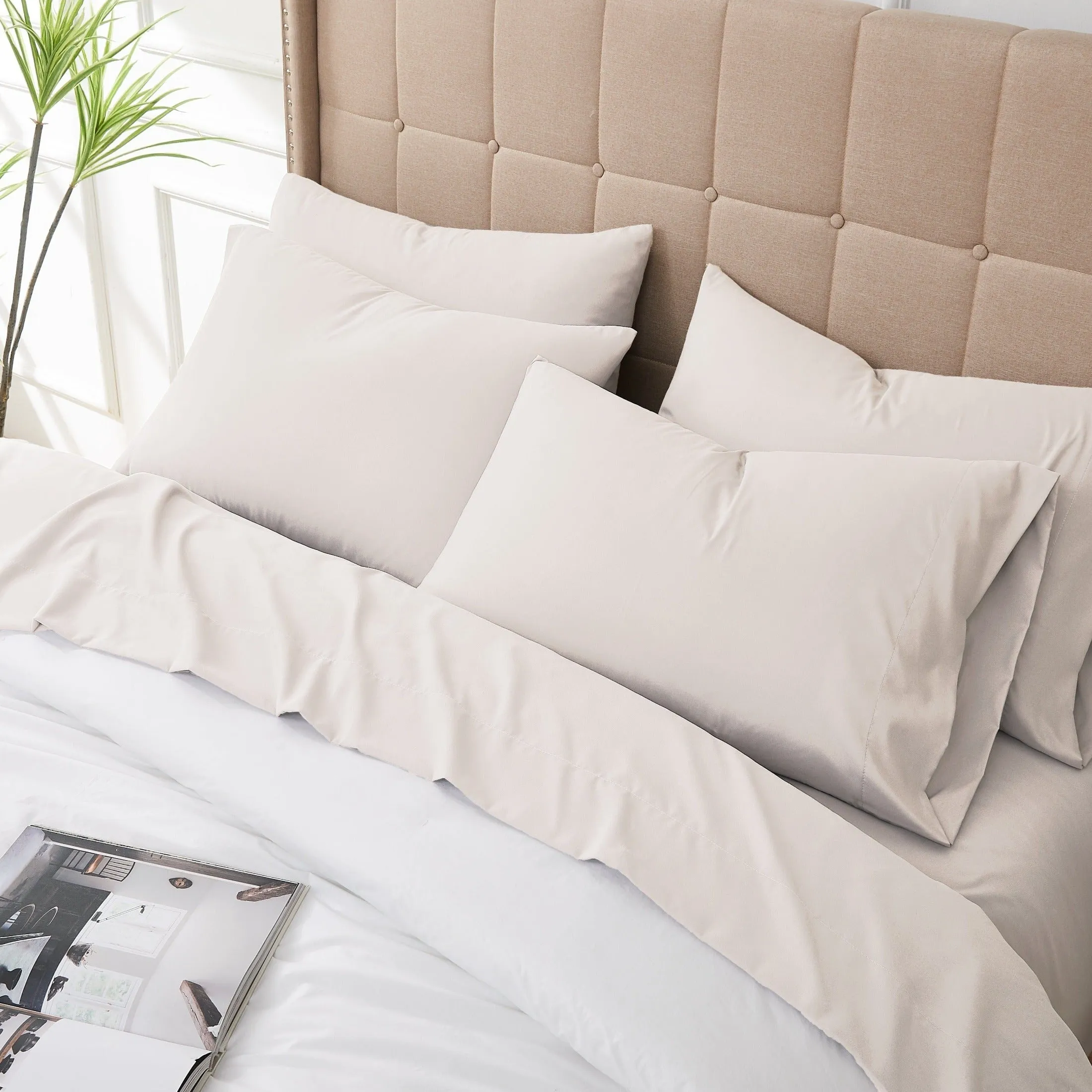 Everyday Essentials 6-Piece Sheet Set in Neutrals