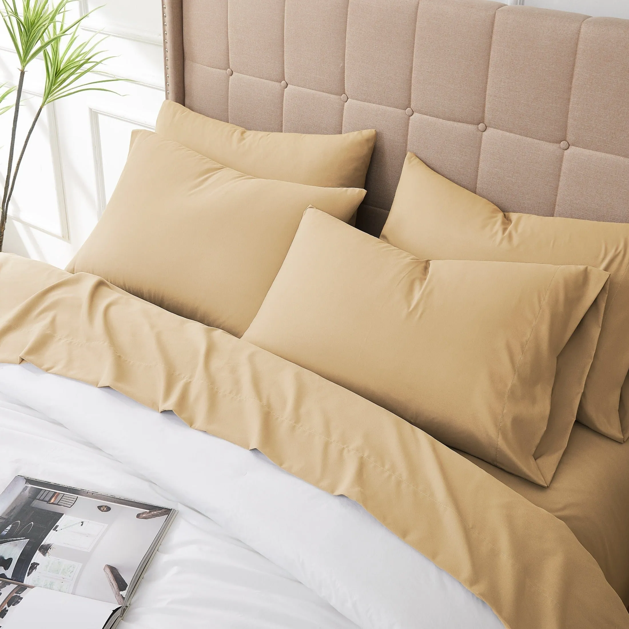 Everyday Essentials 6-Piece Sheet Set in Neutrals