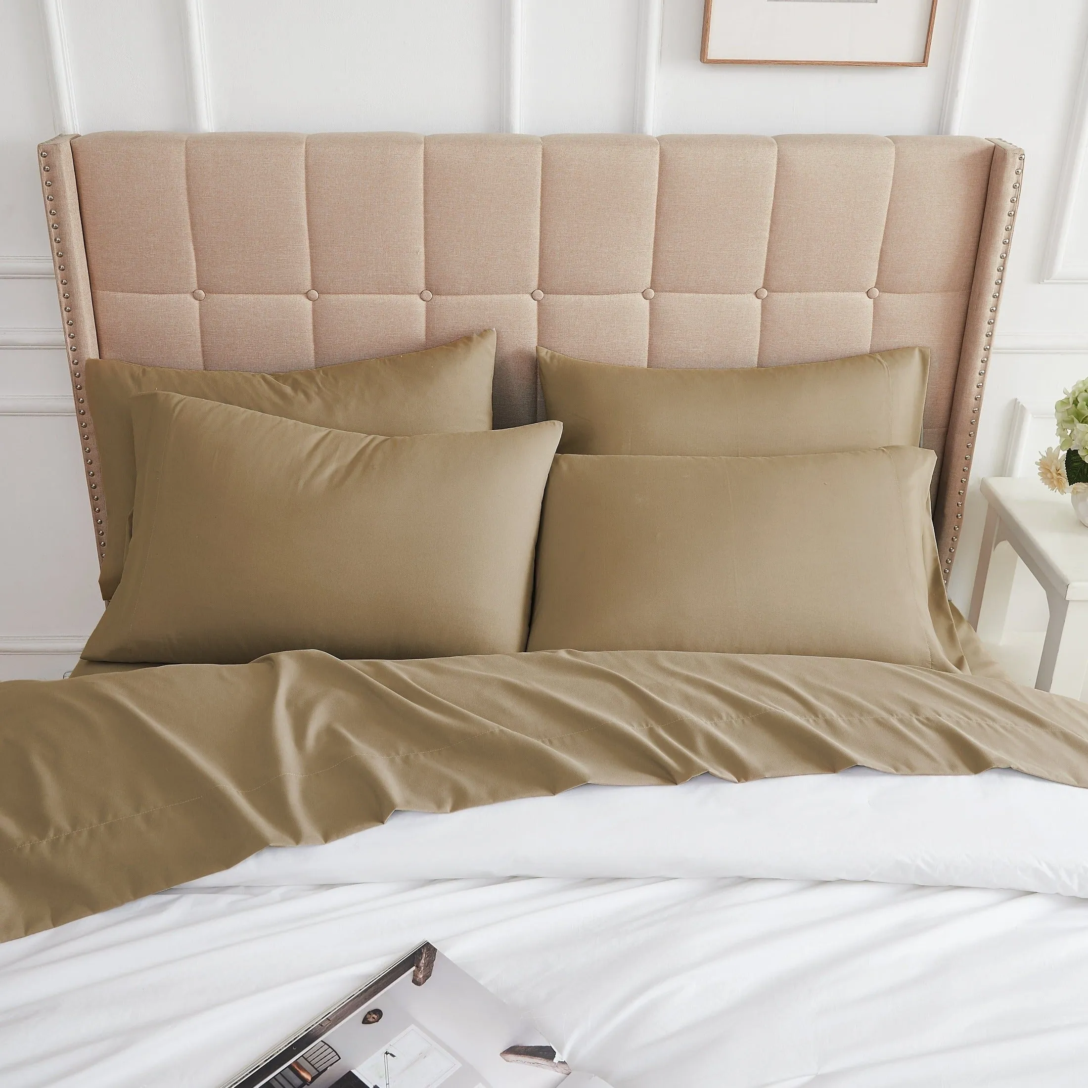 Everyday Essentials 6-Piece Sheet Set in Neutrals