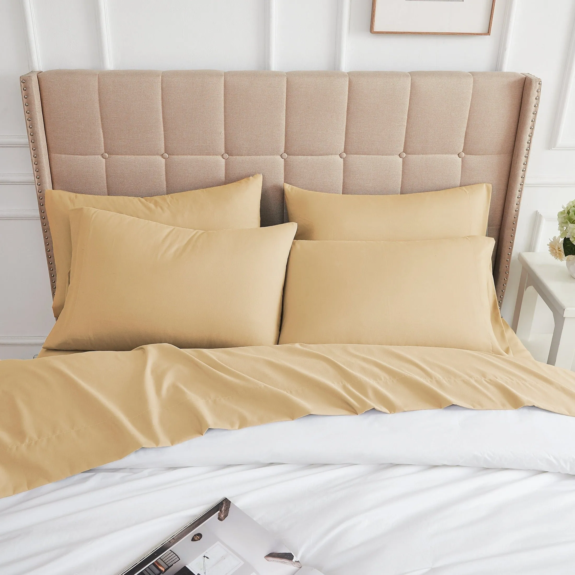 Everyday Essentials 6-Piece Sheet Set in Neutrals