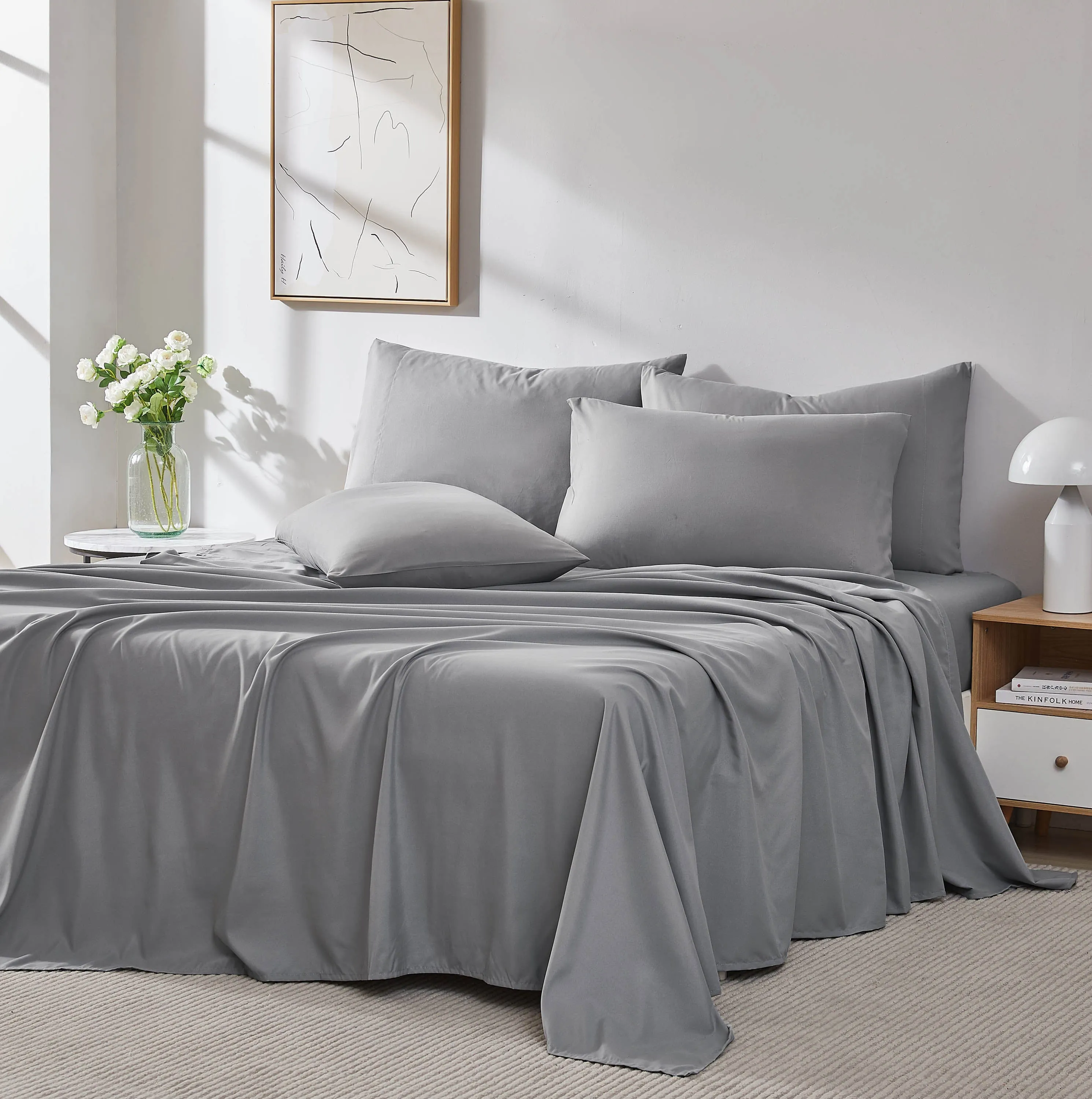 Everyday Essentials 6-Piece Sheet Set in Neutrals