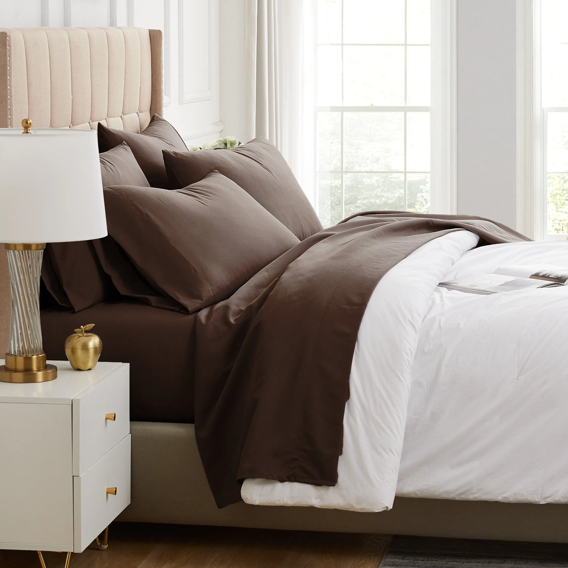 Everyday Essentials 6-Piece Sheet Set in Neutrals