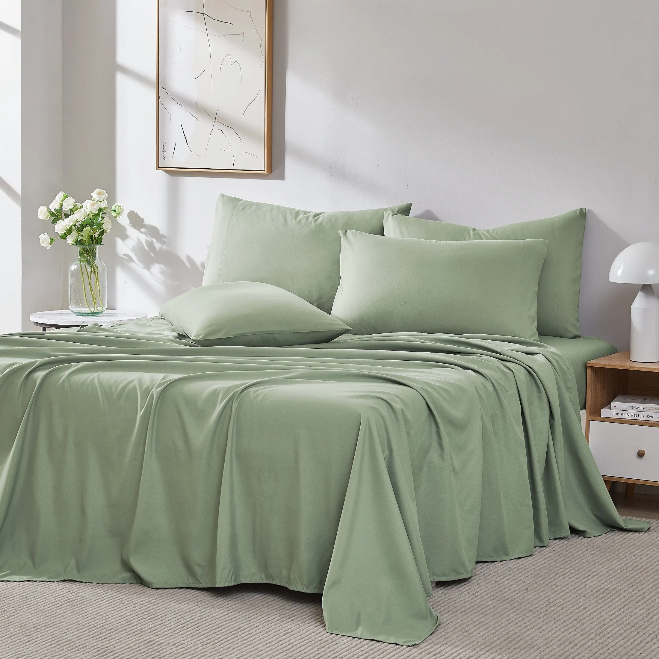 Everyday Essentials 6-Piece Sheet Set in Neutrals