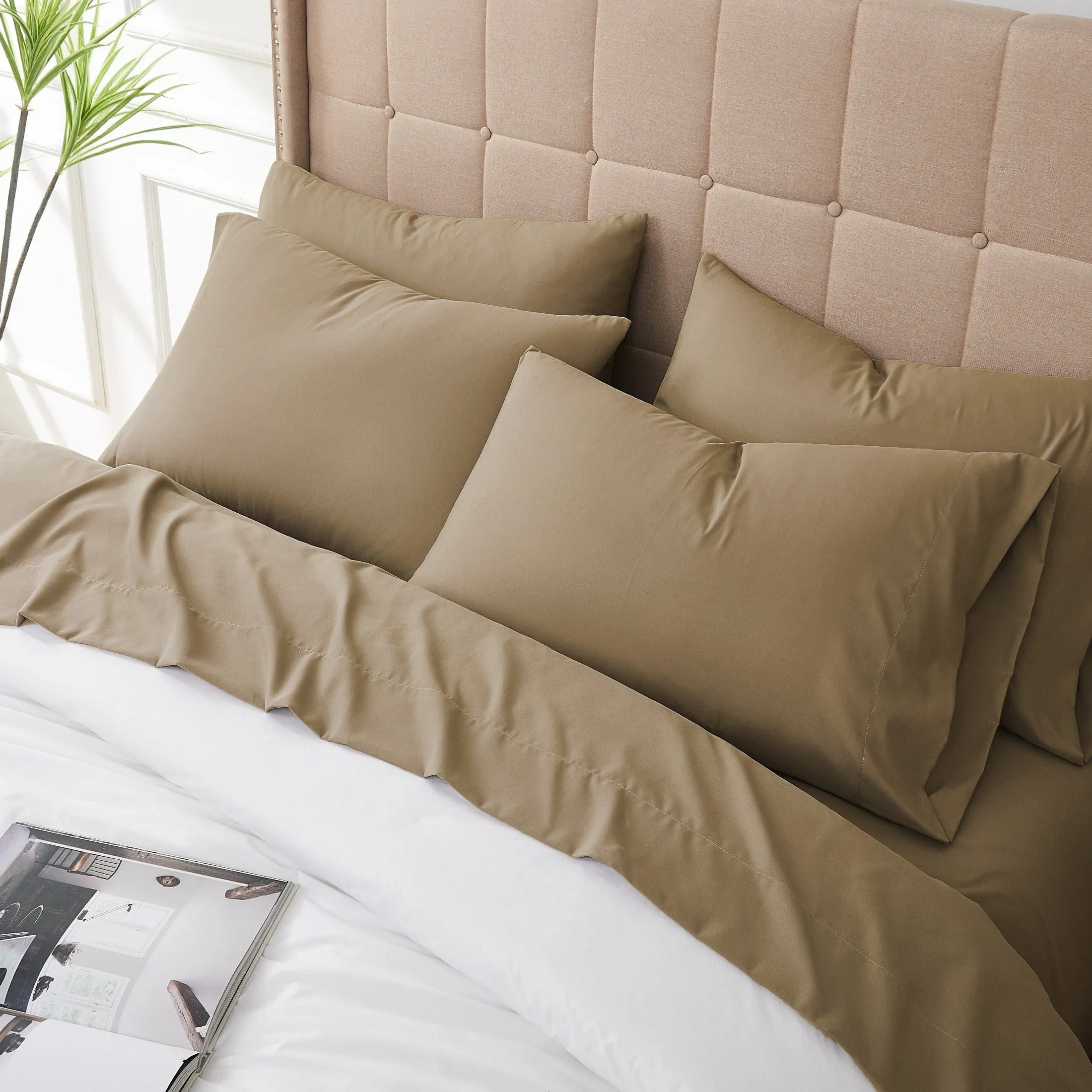 Everyday Essentials 6-Piece Sheet Set in Neutrals