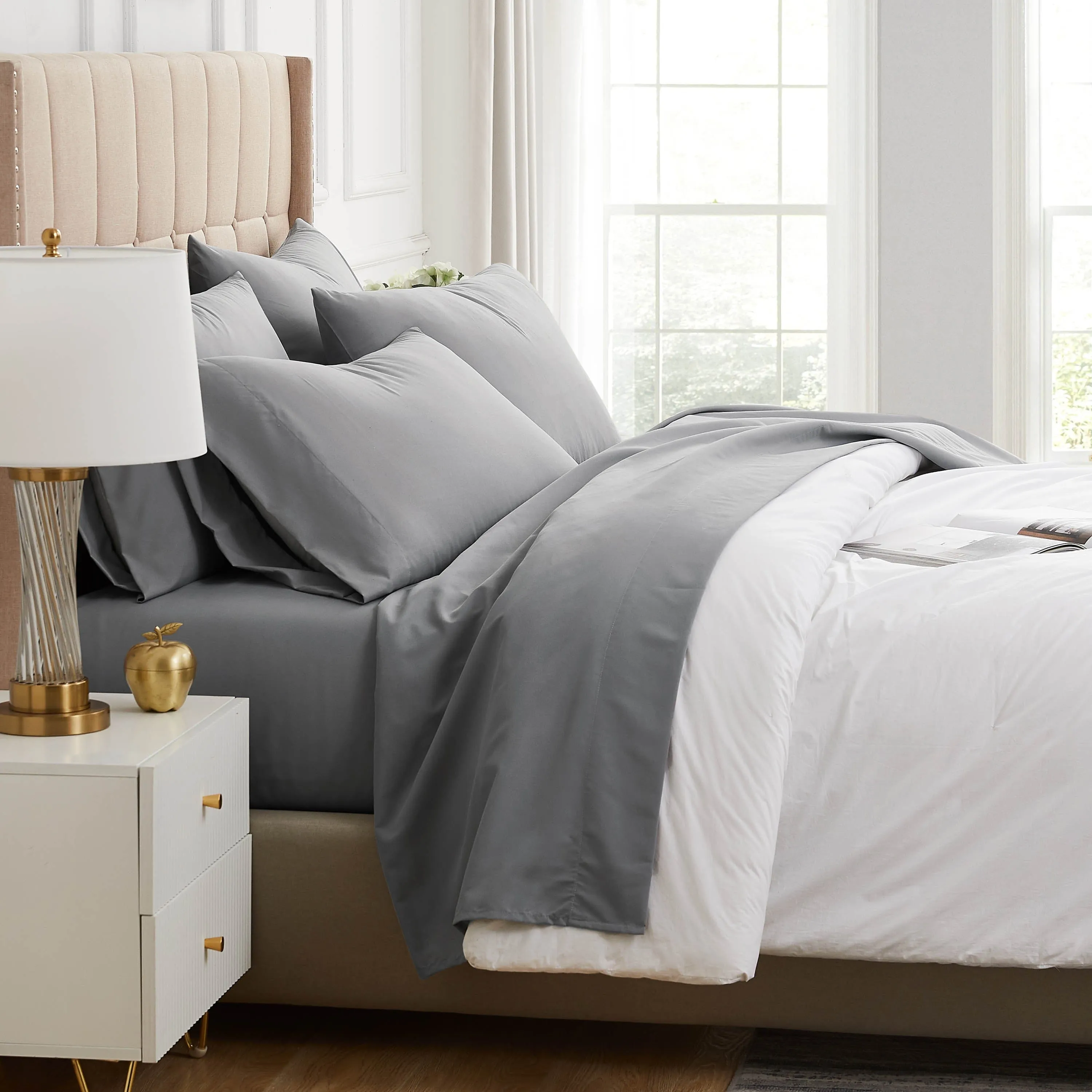 Everyday Essentials 6-Piece Sheet Set in Neutrals