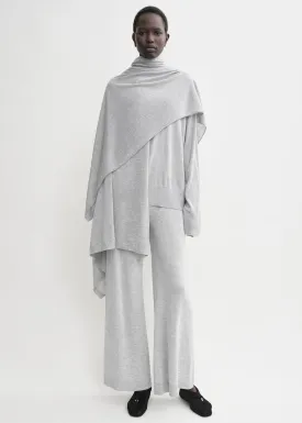 Fine knit sarong grey melange