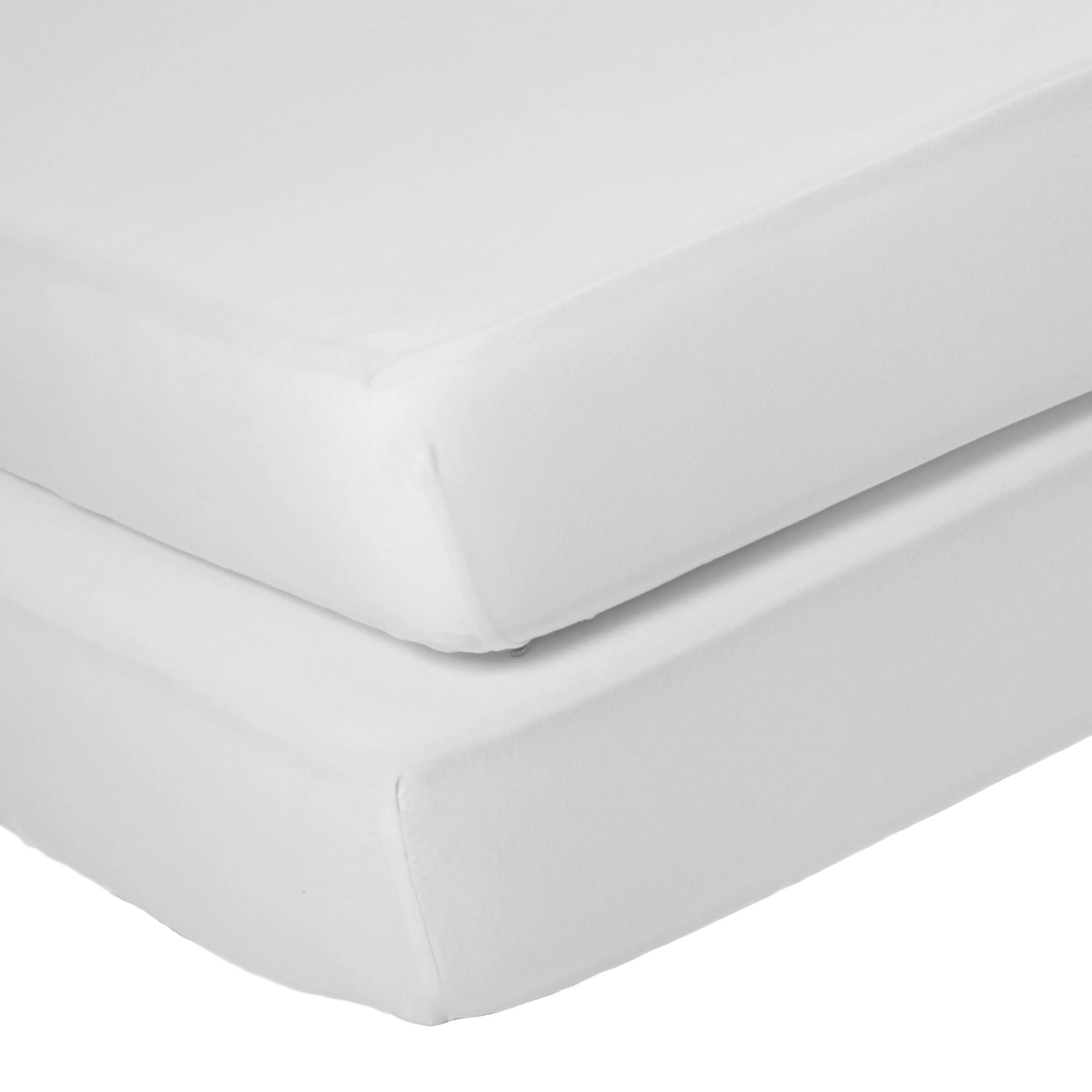 Fitted Crib Sheets - 2 Pack, White