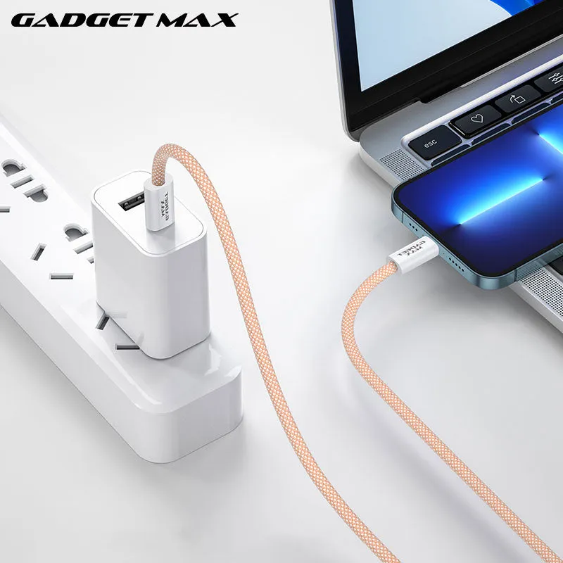 GADGET MAX GX15 FAST CHARGING TYPE-C TO LIGHTING CHARGING DATA CABLE PD(20W) (1.2M) - BLUE