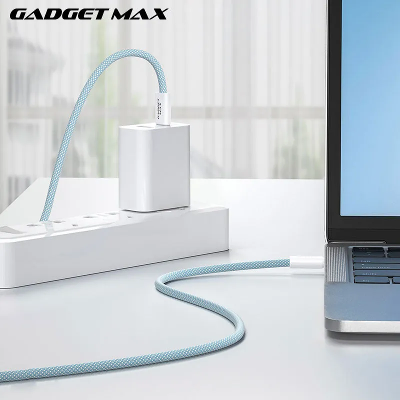 GADGET MAX GX15 FAST CHARGING TYPE-C TO TYPE-C CHARGING DATA CABLE PD(60W) (1.2M) - PURPLE