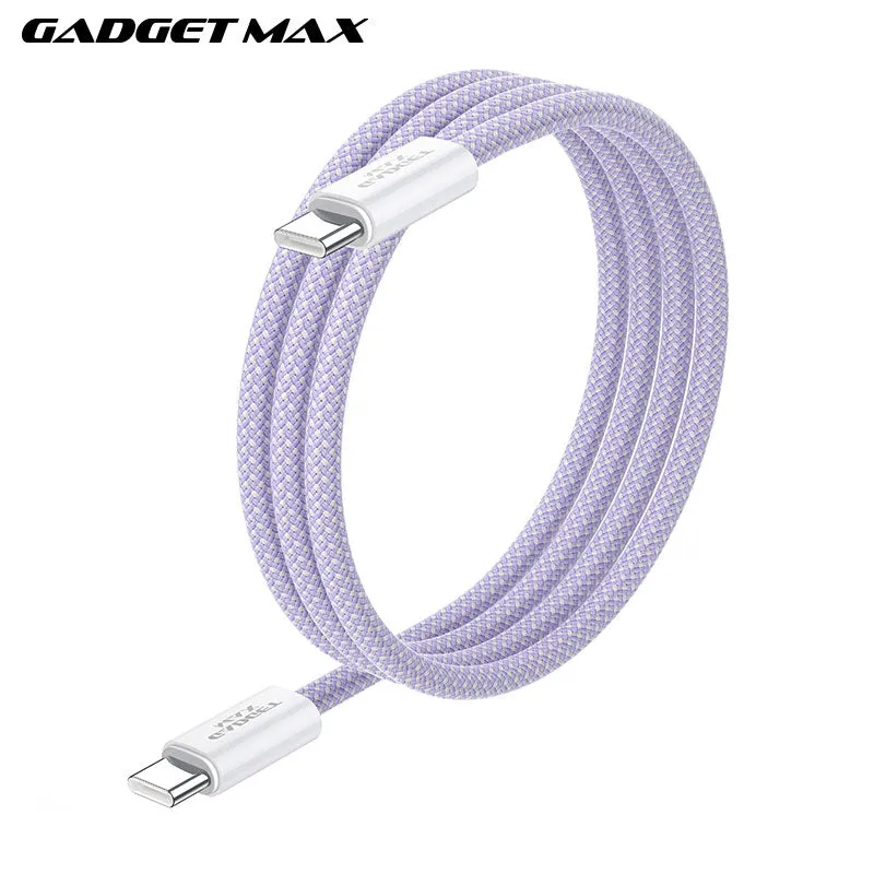 GADGET MAX GX15 FAST CHARGING TYPE-C TO TYPE-C CHARGING DATA CABLE PD(60W) (1.2M) - PURPLE