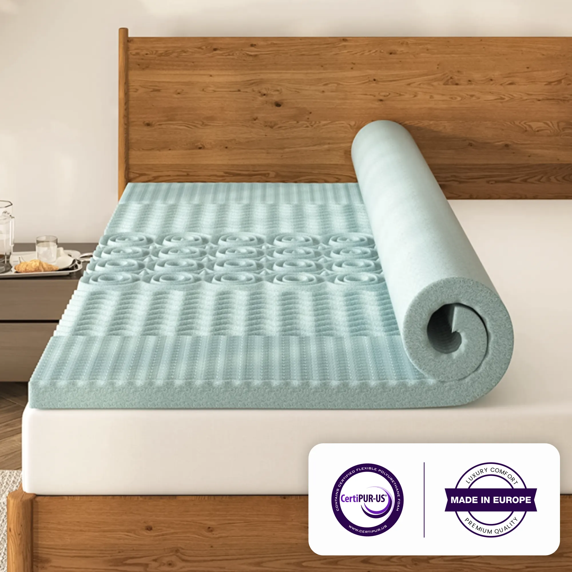 Gel Swirl Mattress Topper