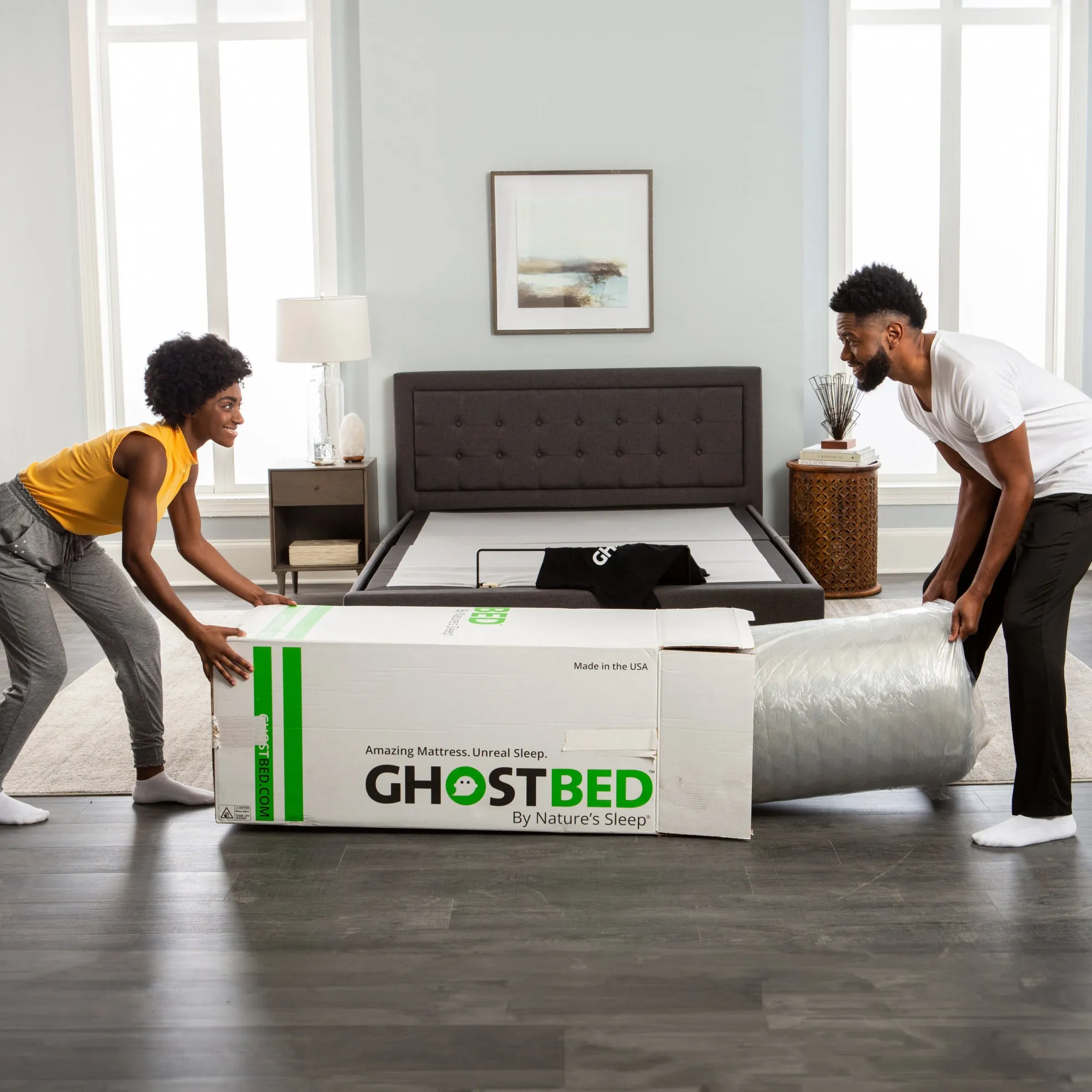 GhostBed Massage 12" Foam Mattress