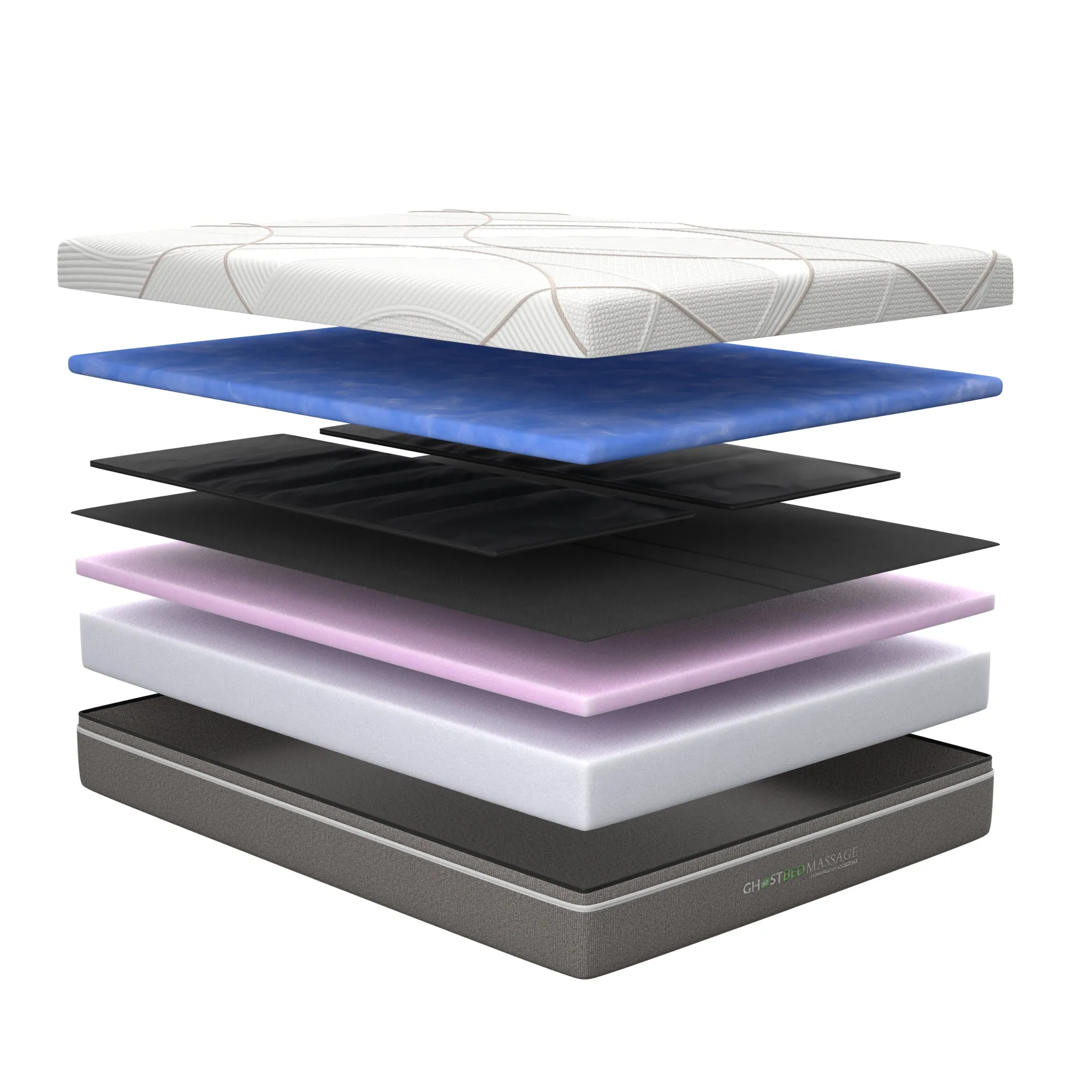 GhostBed Massage 12" Foam Mattress