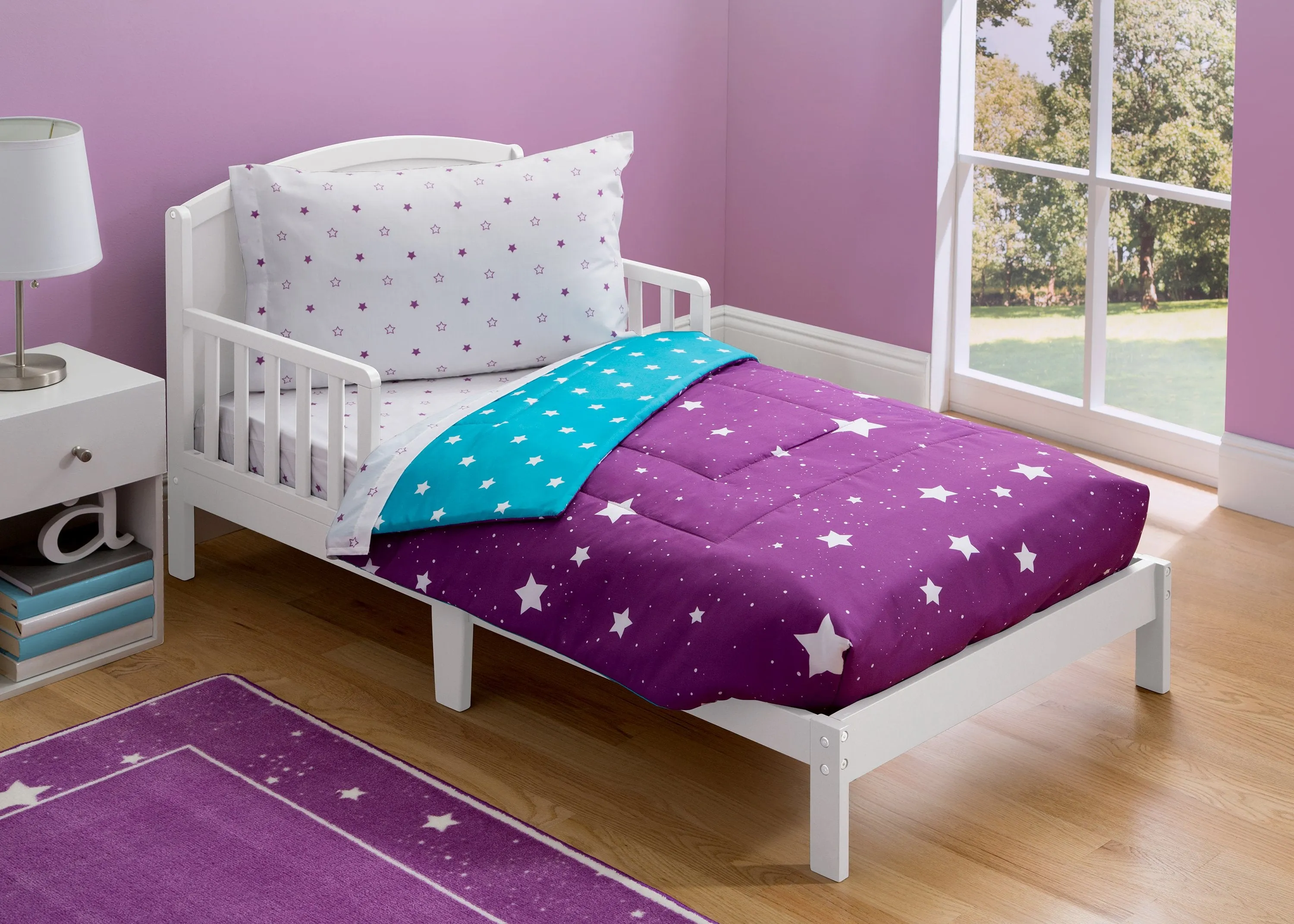 Girls 4-Piece Toddler Bedding Set