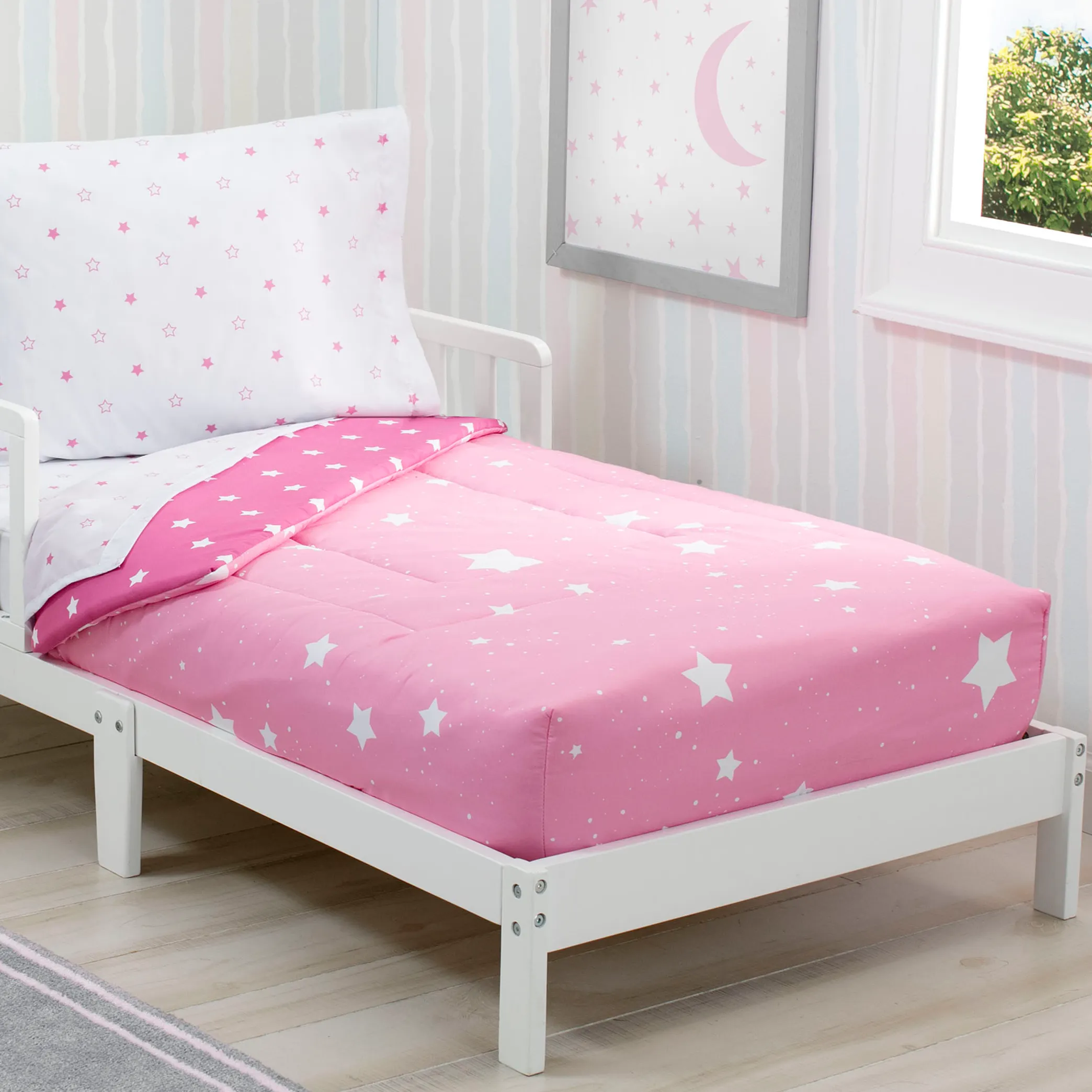 Girls 4-Piece Toddler Bedding Set