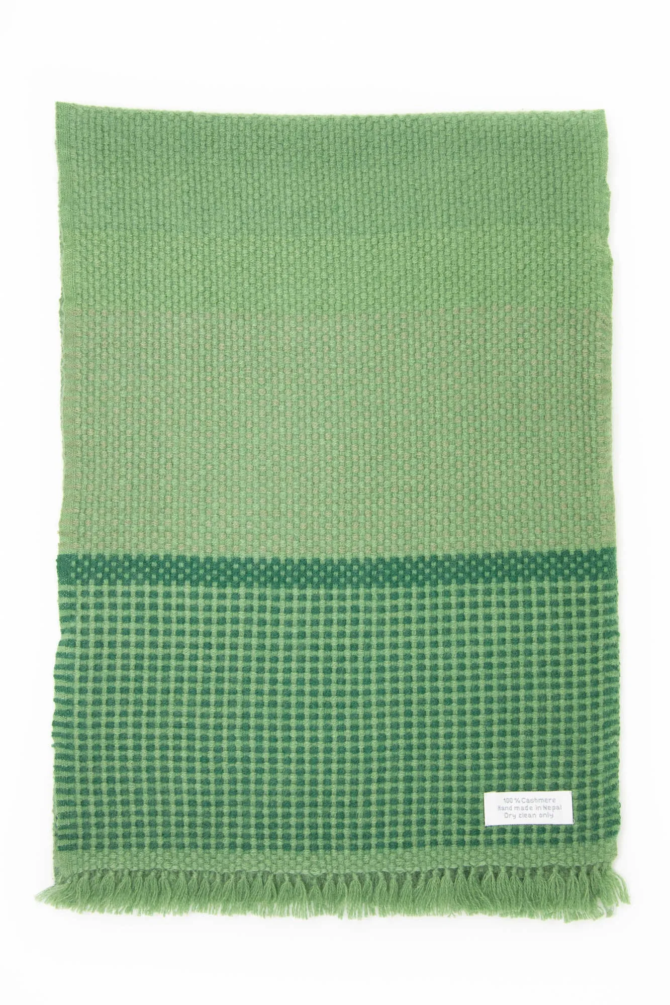 Green Cashmere Handloom Muffler