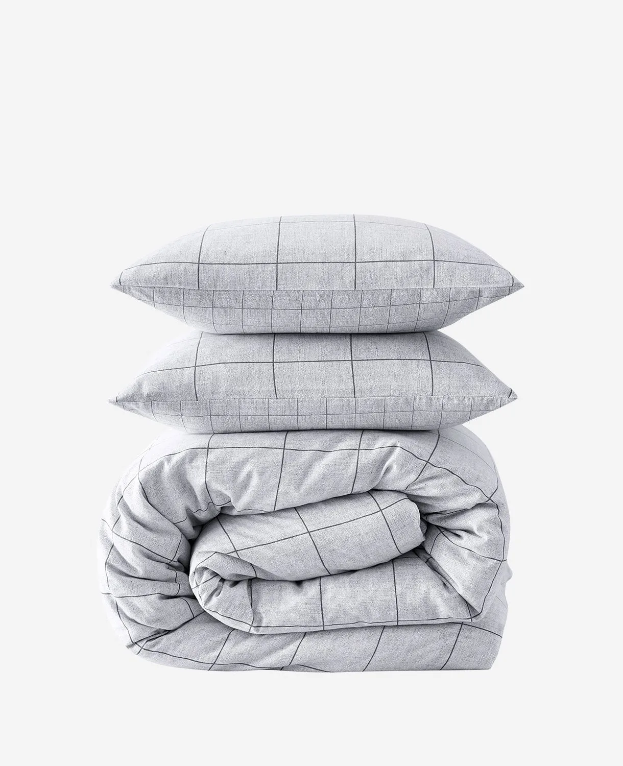 Holden Grid Grey King Comforter-Sham Set