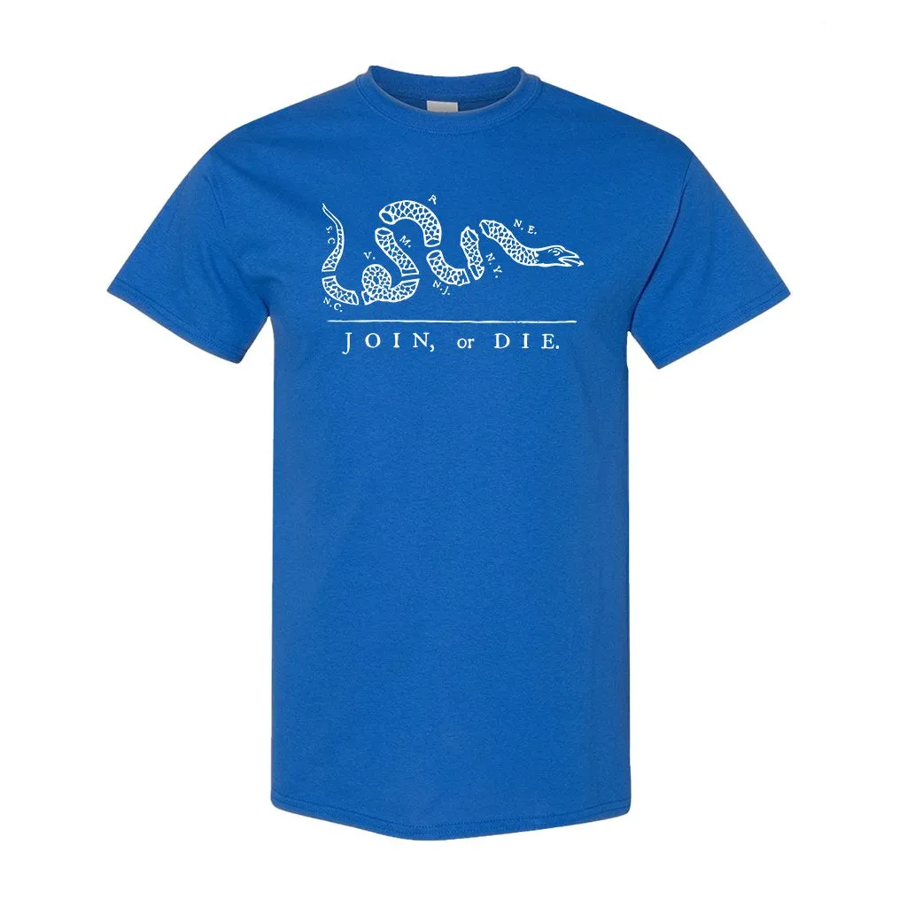 Join Or Die T-Shirt | Join Or Die Royal Blue T-Shirt