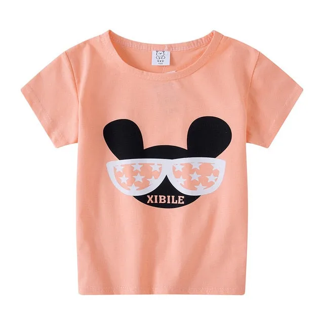 Kids Boys Girls T-Shirts Clothes Cotton Toddler Tops